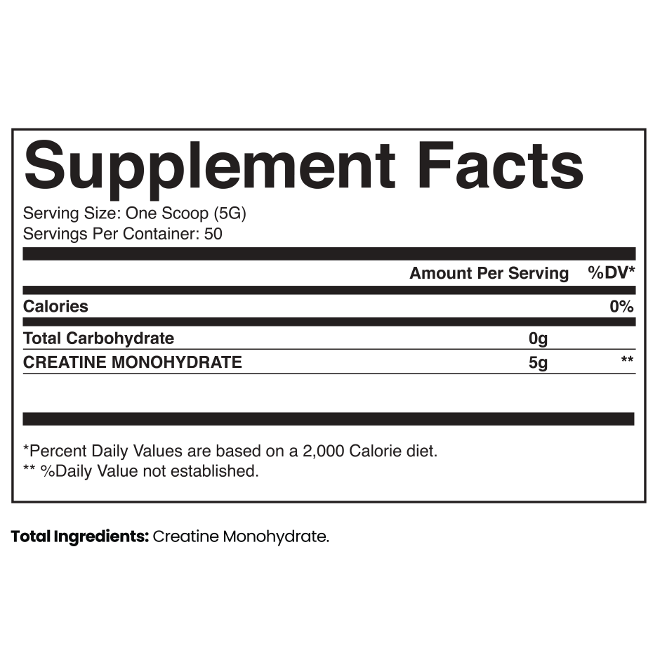 Creatine Monohydrate (Unflavored)